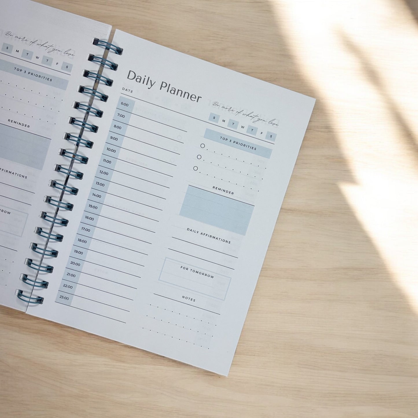 Hard Cover Day Planner 6.5"x9.0"