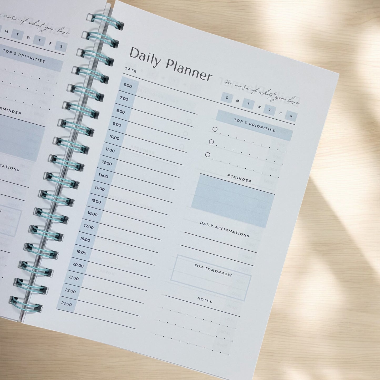Hard Cover Day Planner 6.5"x9.0"