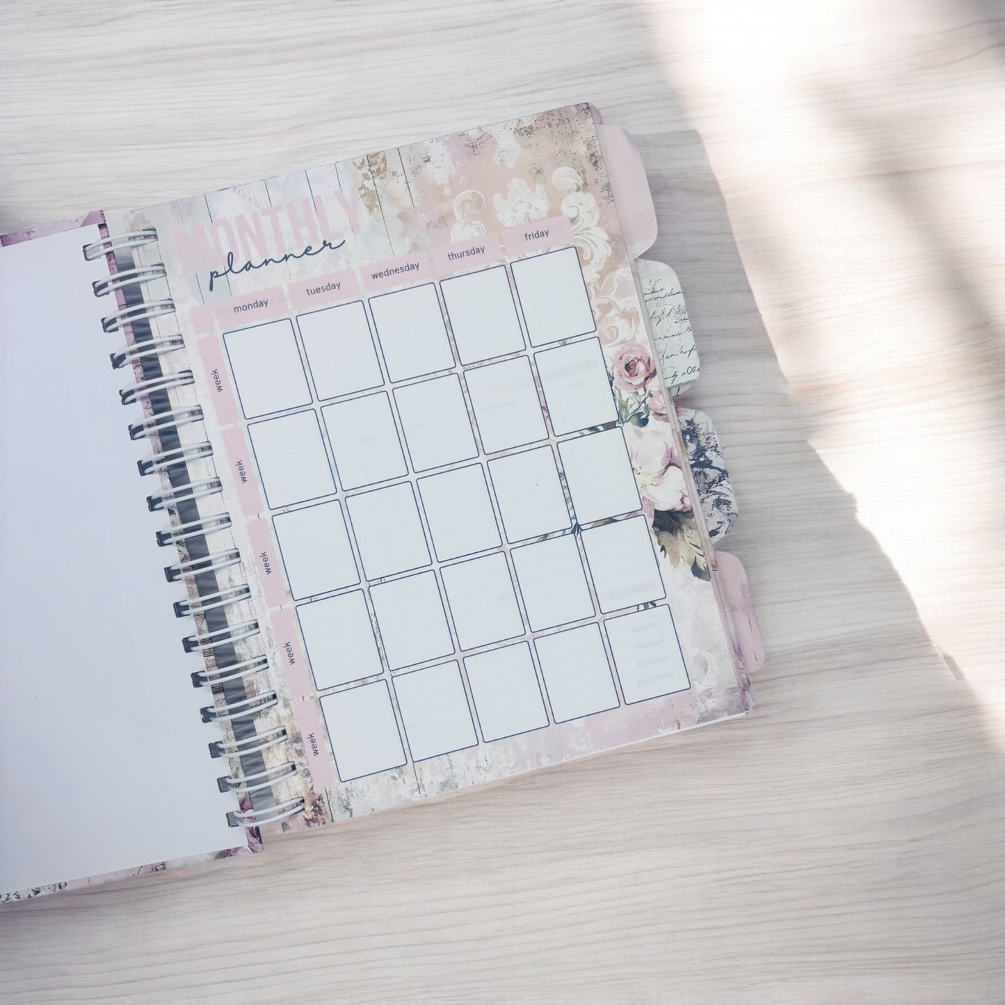 Pink Shabby Chic Life Planner Set