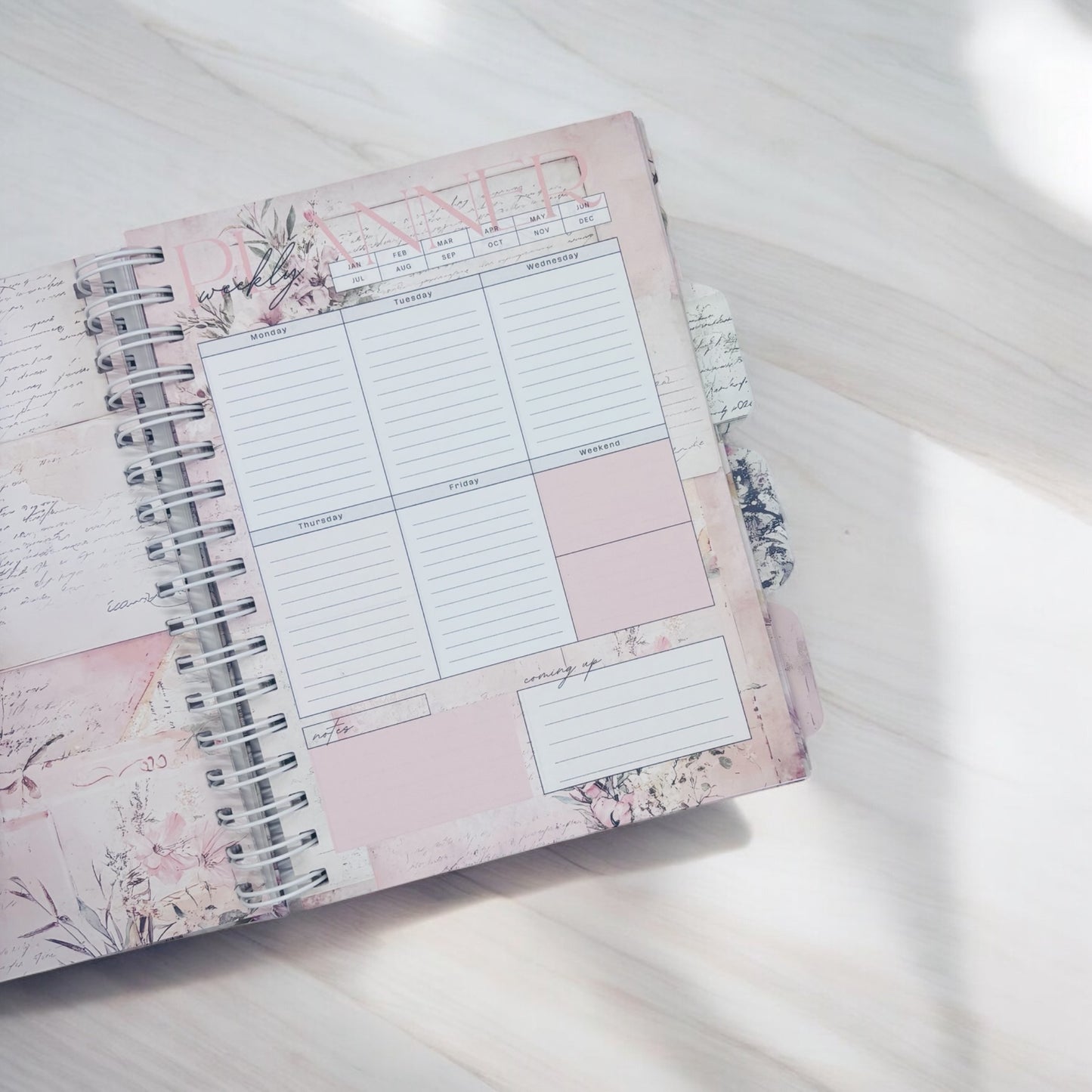 Pink Shabby Chic Life Planner Set