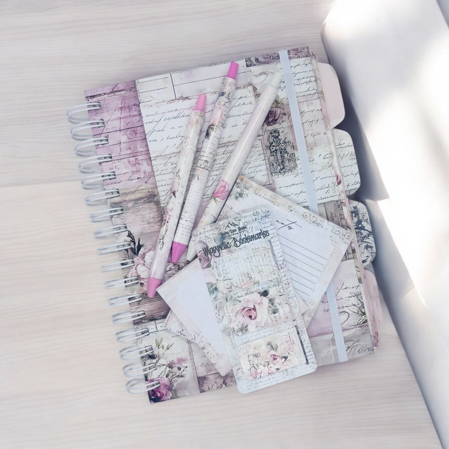 Pink Shabby Chic Life Planner Set