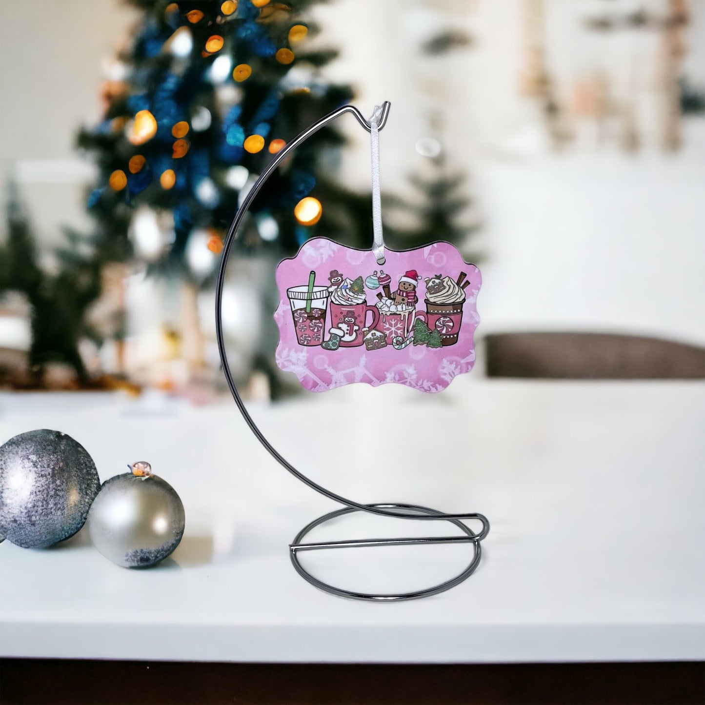Pink Starbies Ornament