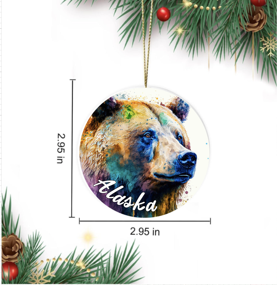 Ceramic Bear2 Ornament