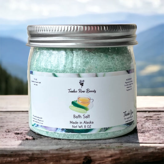 Cucumber Green Tea Bath Salt 8oz