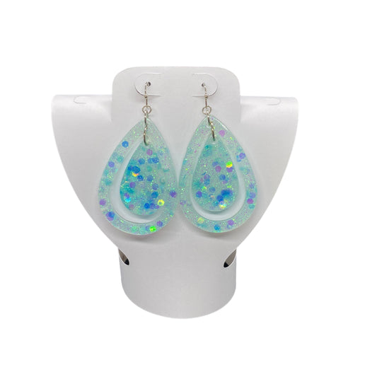 Earrings Ocean Holo Double Teardrop