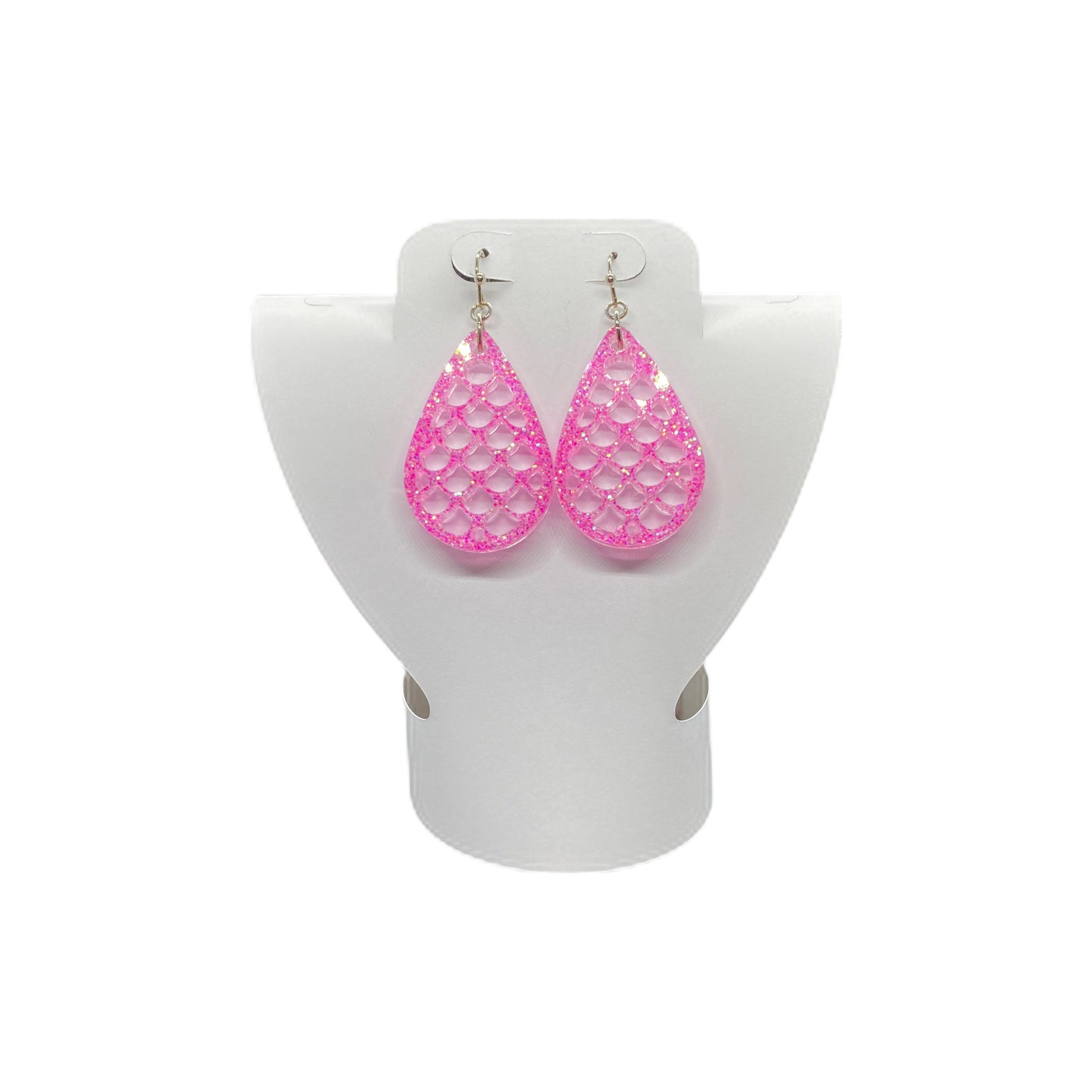 Earrings Pink Scales